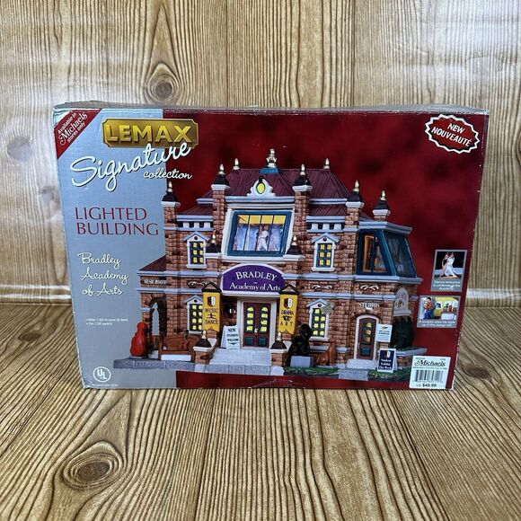 Lemax Village Collection Caddington Village Bradley Academy of Arts Building - Picture 1 of 16